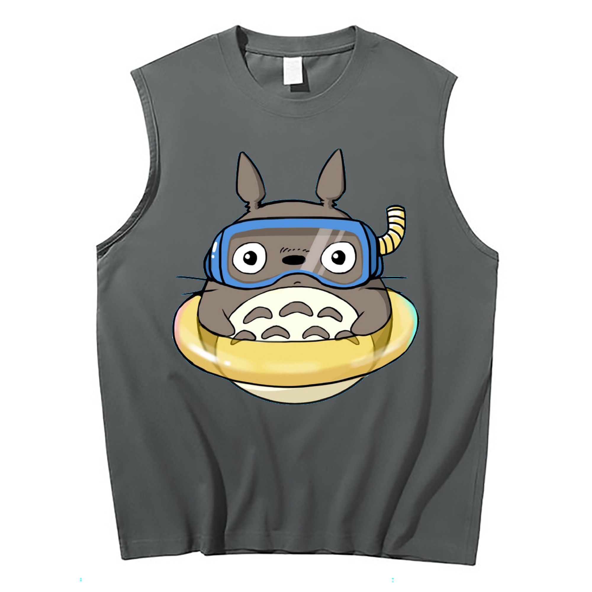 （画像用） となりのトトロ 草壁メイ 草壁サツキ My Neighbor Totoro Satsuki Kusakabe Mei Kusakabe コットン100％タンクトップ（フロントプリント）